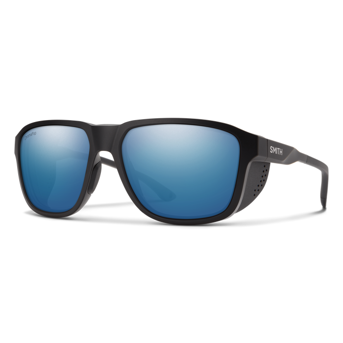 SMITH Embark Matte Black -ChromaPop Blue Mirror Polarized Sunglasses Sunglasses Smith 