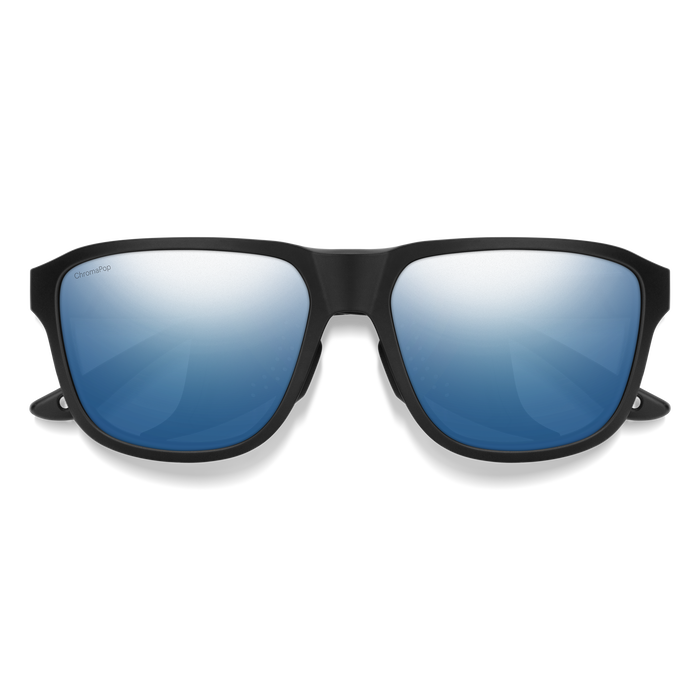 SMITH Embark Matte Black -ChromaPop Blue Mirror Polarized Sunglasses Sunglasses Smith 