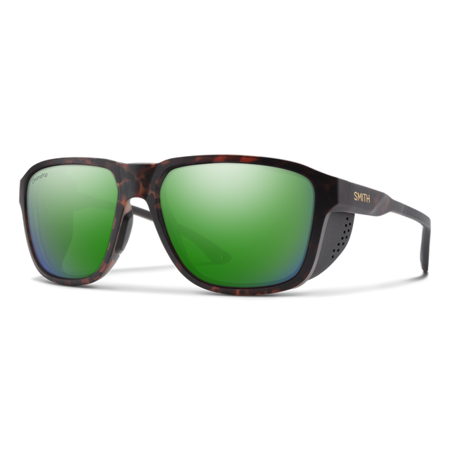 SMITH Embark Matte Tortoise -ChromaPop Green Mirror Polarized Sunglasses Sunglasses Smith 