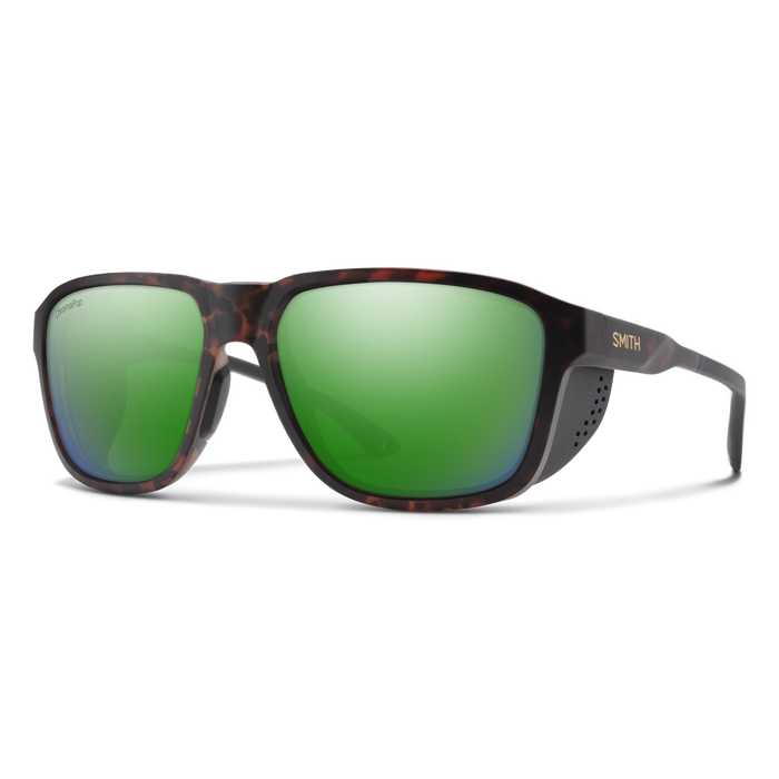 SMITH Embark Matte Tortoise -ChromaPop Green Mirror Polarized Sunglasses Sunglasses Smith 