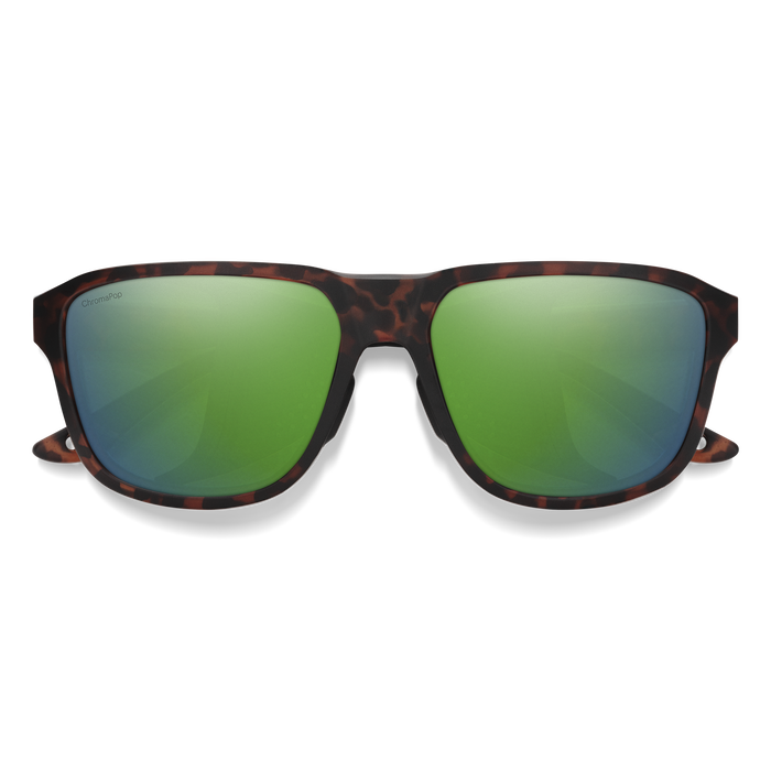 SMITH Embark Matte Tortoise -ChromaPop Green Mirror Polarized Sunglasses Sunglasses Smith 