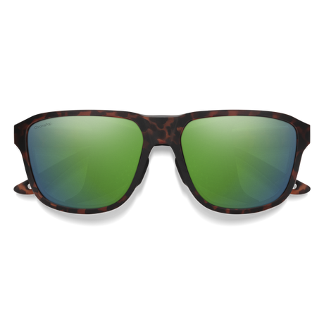 SMITH Embark Matte Tortoise -ChromaPop Green Mirror Polarized Sunglasses Sunglasses Smith 