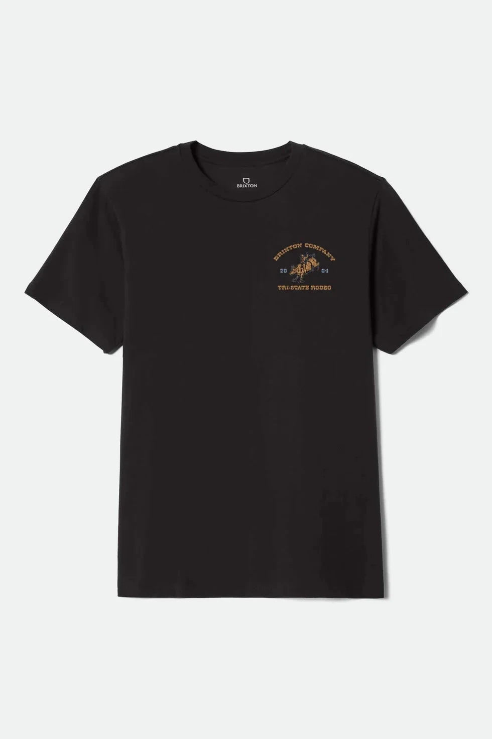 BRIXTON Danforth T-Shirt Black Men's Short Sleeve T-Shirts Brixton 