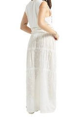 BRIXTON The Abigail Skirt Off White Floral Women's Skirts Brixton 