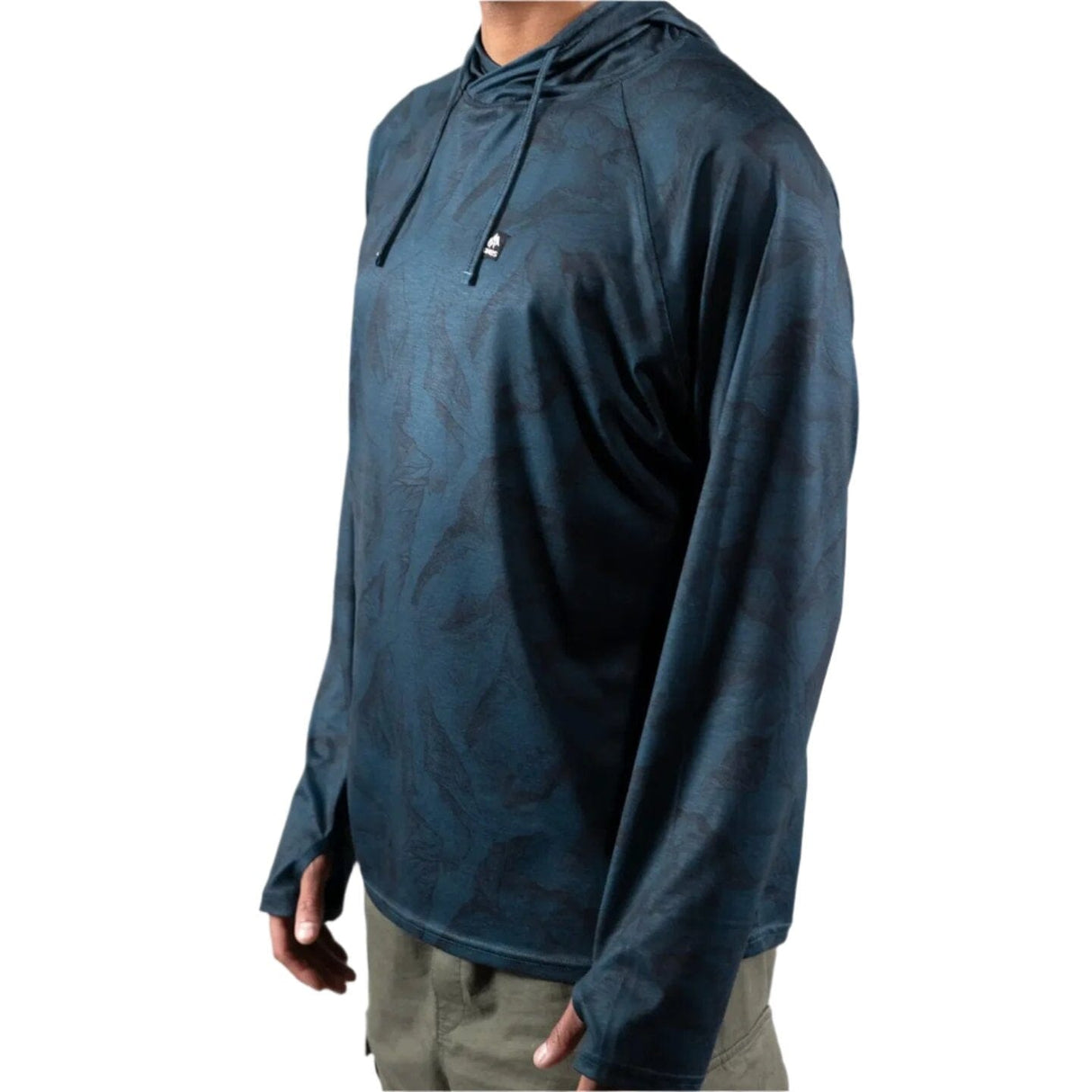 JONES Shastarama Recycled Tech Hoodie Pacific Teal Men's Base Layers Jones Snowboards 