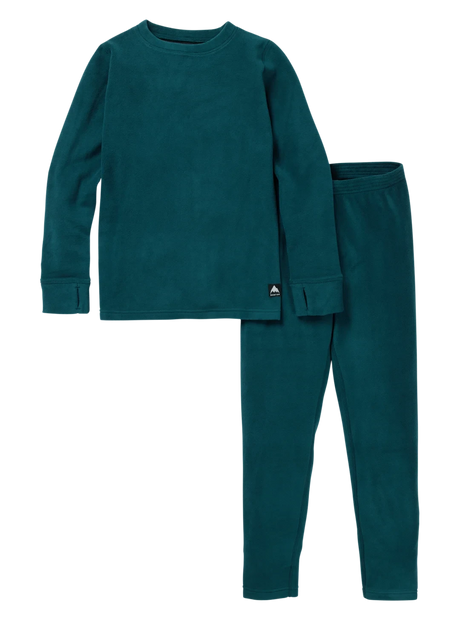 BURTON Kids Fleece Base Layer Set Deep Emerald Youth Base Layers Burton 