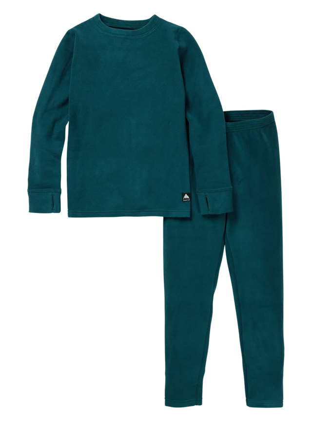 BURTON Kids Fleece Base Layer Set Deep Emerald Youth Base Layers Burton 