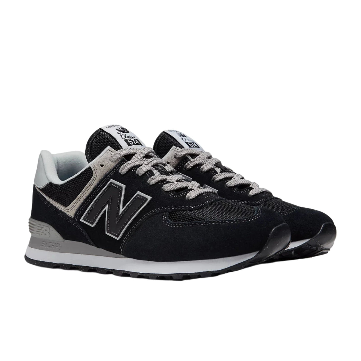 NEW BALANCE 574 Core Shoes Black/White Men's Skate Shoes New Balance 