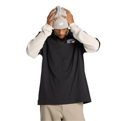 NB NUMERIC Small Logo Jersey T-Shirt Black Men's Short Sleeve T-Shirts New Balance 