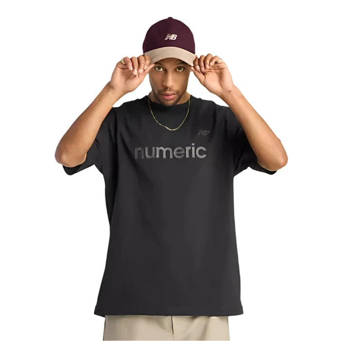 NB Numeric Cotton T-Shirt Black Men's Short Sleeve T-Shirts New Balance 