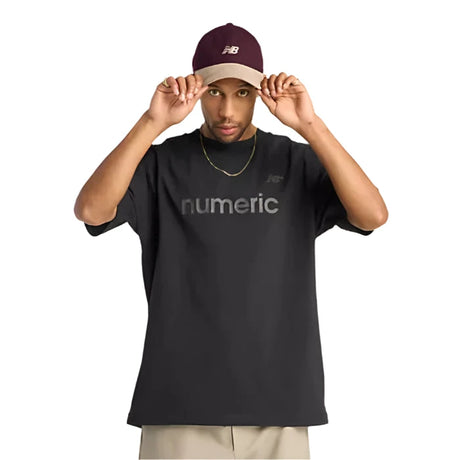 NB Numeric Cotton T-Shirt Black Men's Short Sleeve T-Shirts New Balance 