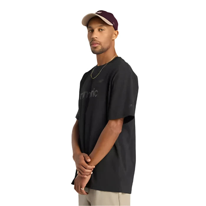 NB Numeric Cotton T-Shirt Black Men's Short Sleeve T-Shirts New Balance 