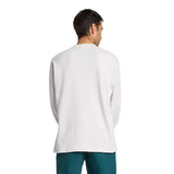 NB NUMERIC Waffle Knit Long Sleeve Grey Matter Men's Long Sleeve T-Shirts New Balance 