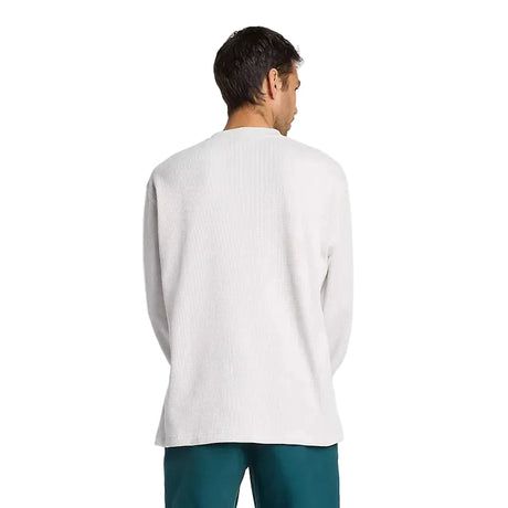 NB NUMERIC Waffle Knit Long Sleeve Grey Matter Men's Long Sleeve T-Shirts New Balance 