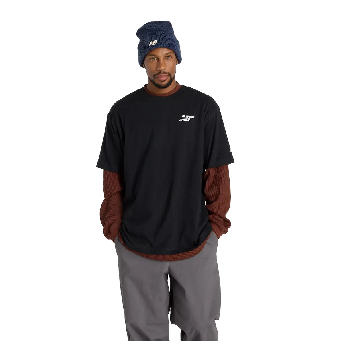 NB NUMERIC Numeric Small Logo T-Shirt Black Men's Short Sleeve T-Shirts New Balance 