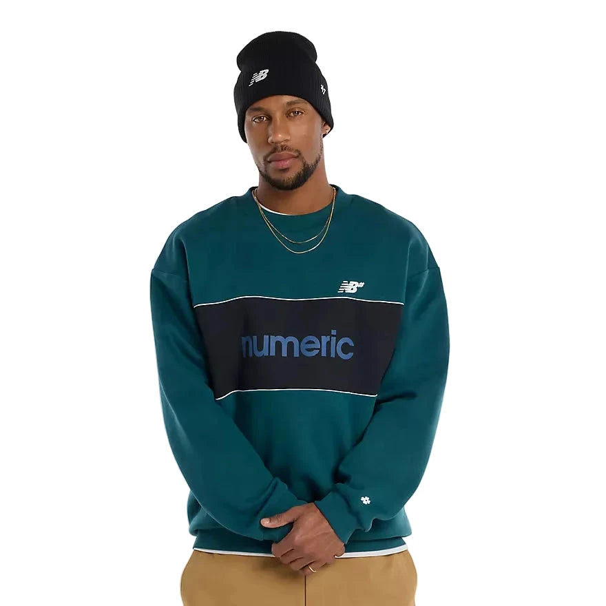 NB NUMERIC Team Crew Medusa Green Men's Crewnecks New Balance 