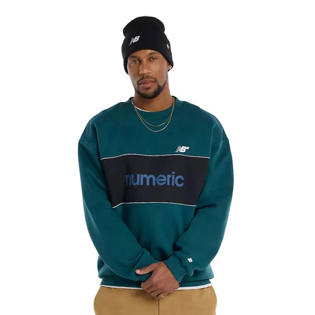NB NUMERIC Team Crew Medusa Green Men's Crewnecks New Balance 