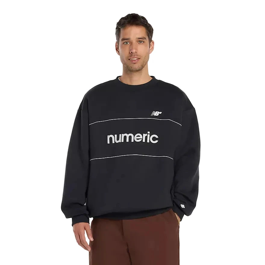 NB NUMERIC Team Crew Black Men's Crewnecks New Balance 