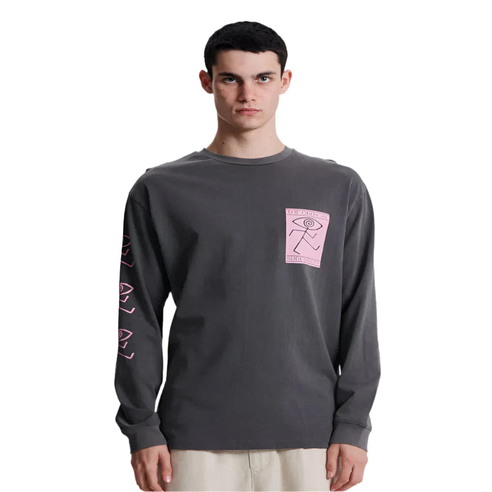 CRITICAL SLIDE My Guy Long Sleeve T-Shirt Asphalt Men's Long Sleeve T-Shirts The Critical Slide Society 
