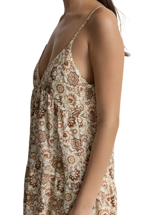 RHYTHM Women's Raya Paisley Tiered Midi Dress Natural Women's Dresses Rhythm 