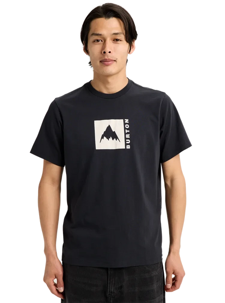 BURTON Classic Mountain Short Sleeve T-Shirt True Black Men's Short Sleeve T-Shirts Burton 