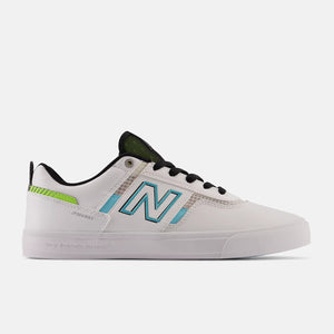 NB NUMERIC Jamie Foy 306 Shoes White/Aqua Sky Men's Skate Shoes New Balance 