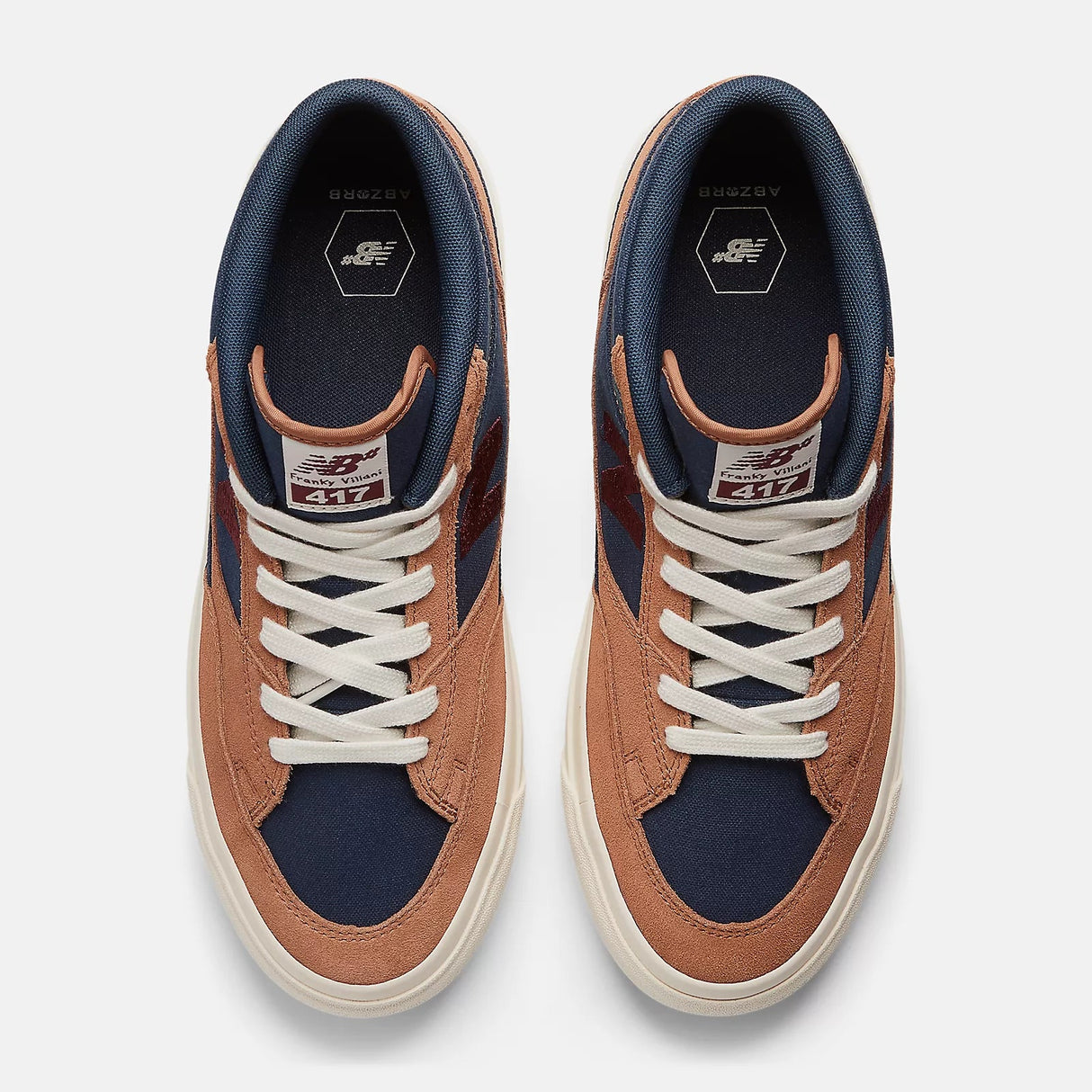 NB NUMERIC Franky Villani 417 Shoes Walnut/Navy Men's Skate Shoes New Balance 