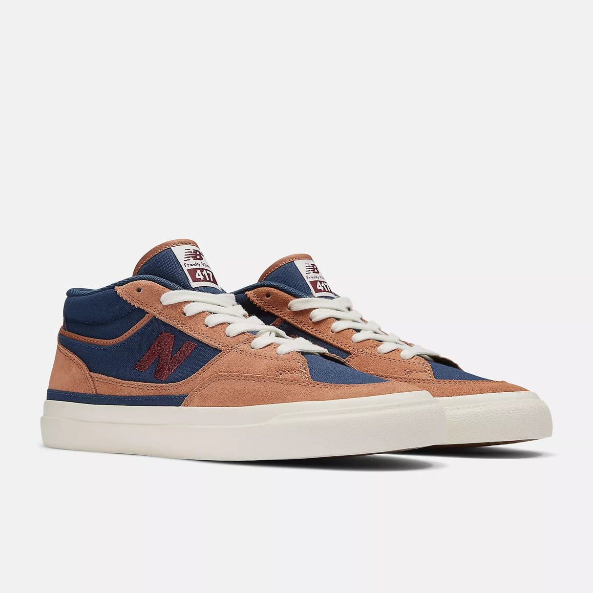 NB NUMERIC Franky Villani 417 Shoes Walnut/Navy Men's Skate Shoes New Balance 