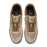 NB NUMERIC Tom Knox 600 Shoes Beige/Black Men's Skate Shoes New Balance 