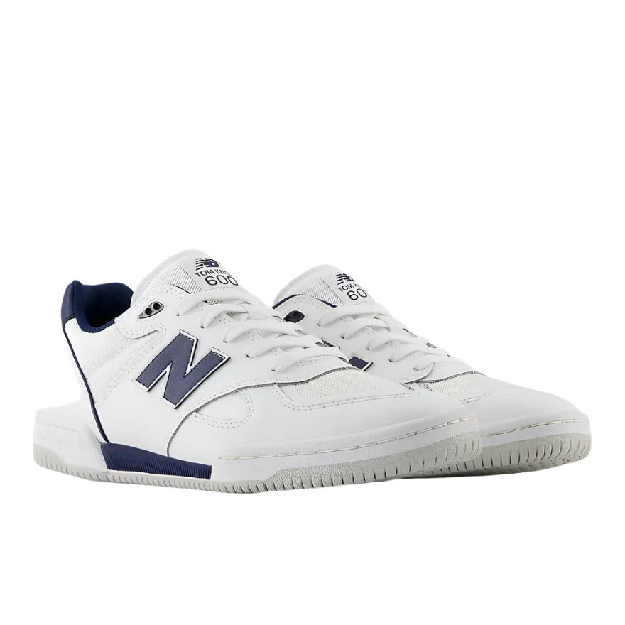 NB NUMERIC Tom Knox 600 Shoes White/Navy Men's Skate Shoes New Balance 