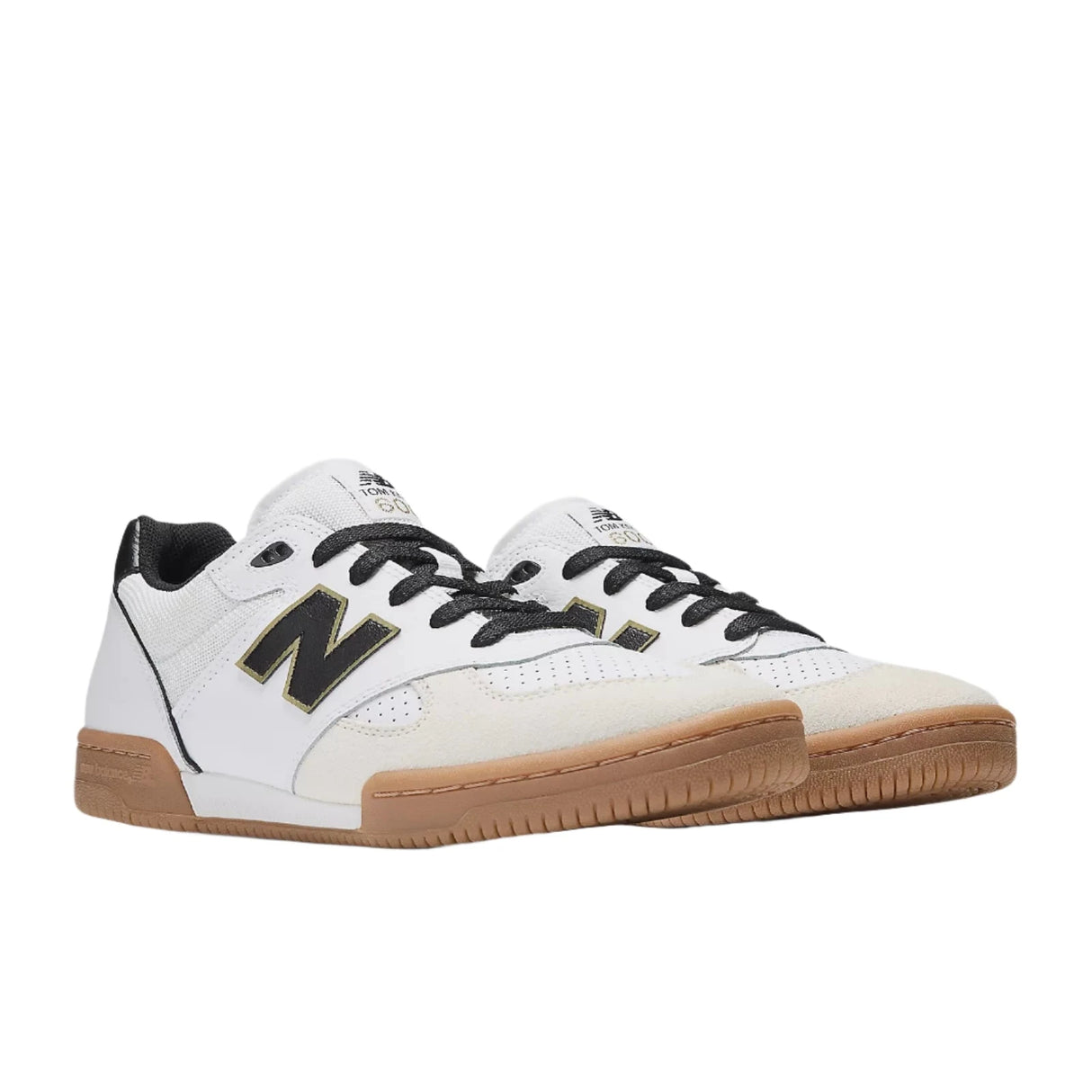 NB NUMERIC Tom Knox 600 Shoes White/Black Men's Skate Shoes New Balance 