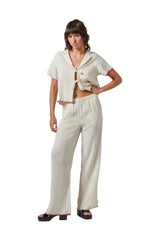 BRIXTON Women's Wandering Hudson Lounge Pants Off White Women's Pants Brixton 