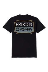 BRIXTON Pillar Standard T-Shirt Black Men's Short Sleeve T-Shirts Brixton 