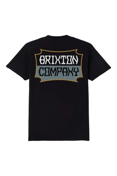 BRIXTON Pillar Standard T-Shirt Black Men's Short Sleeve T-Shirts Brixton 