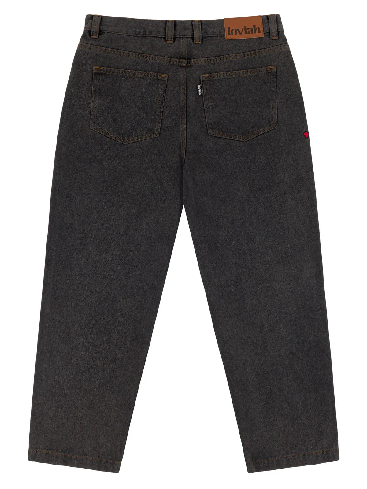 LOVIAH OG Baggy 5 Pocket Denim Pants Black Acid Wash Men's Denim Loviah 