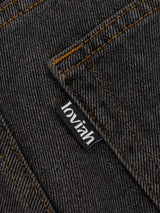 LOVIAH OG Baggy 5 Pocket Denim Pants Black Acid Wash Men's Denim Loviah 