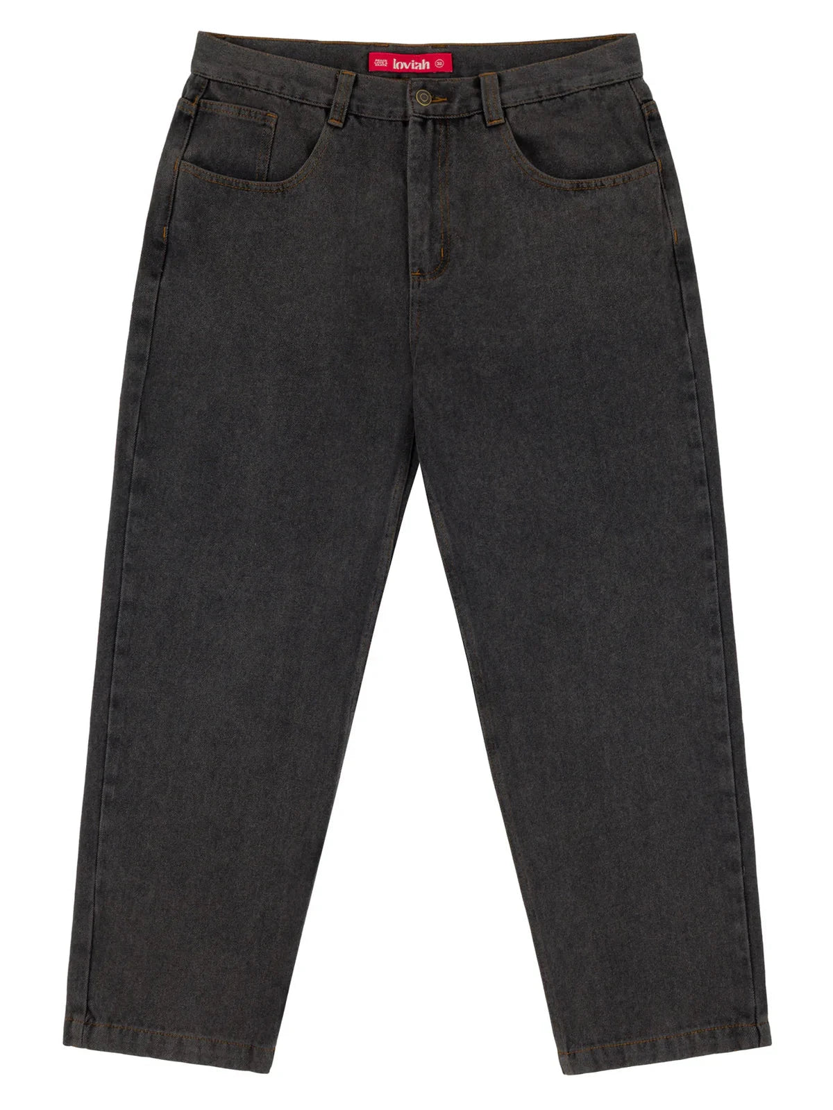LOVIAH OG Baggy 5 Pocket Denim Pants Black Acid Wash Men's Denim Loviah 