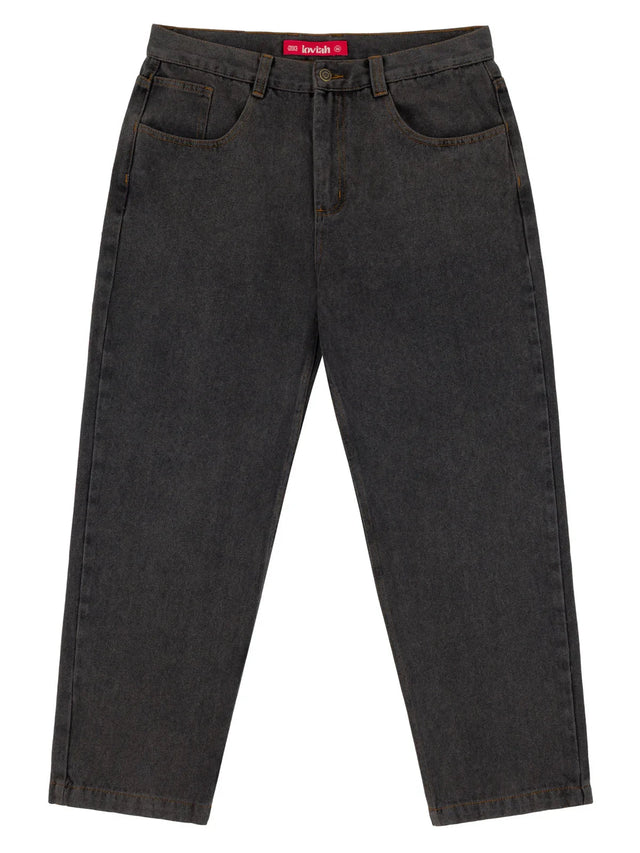 LOVIAH OG Baggy 5 Pocket Denim Pants Black Acid Wash Men's Denim Loviah 