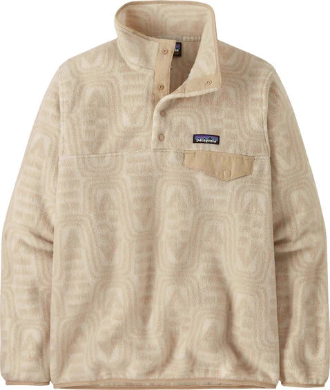 PATAGONIA Women's Lightweight Synchilla Snap Pullover Fleece Flow/Dyno White Women's Sweaters Patagonia 