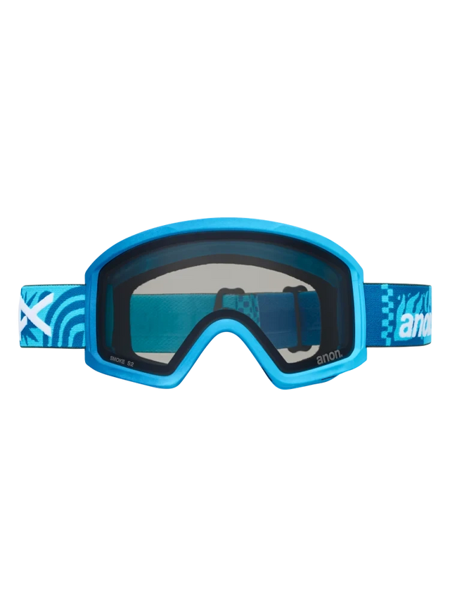 ANON Tracker 2.0 Island Blues - Smoke + Face MFI Face Mask Youth Snow Goggle Snow Goggles Anon 