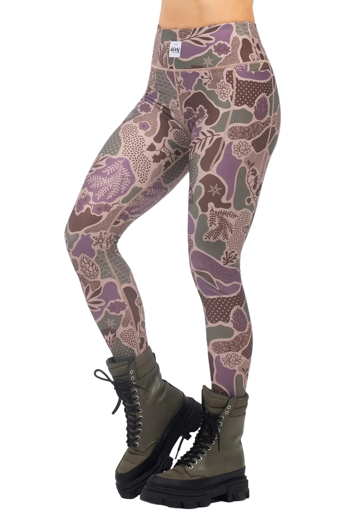 EIVY Women's Pocket Base Layer Tights Forest Landscape Women's Base Layers Eivy 