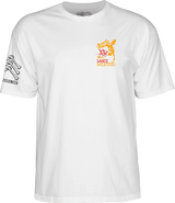 POWELL PERALTA Bones Brigade Mountain T-Shirt White Men's Short Sleeve T-Shirts Powell Peralta 