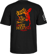 POWELL PERALTA Bones Brigade Mountain T-Shirt Black Men's Short Sleeve T-Shirts Powell Peralta 