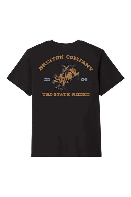 BRIXTON Danforth T-Shirt Black Men's Short Sleeve T-Shirts Brixton 