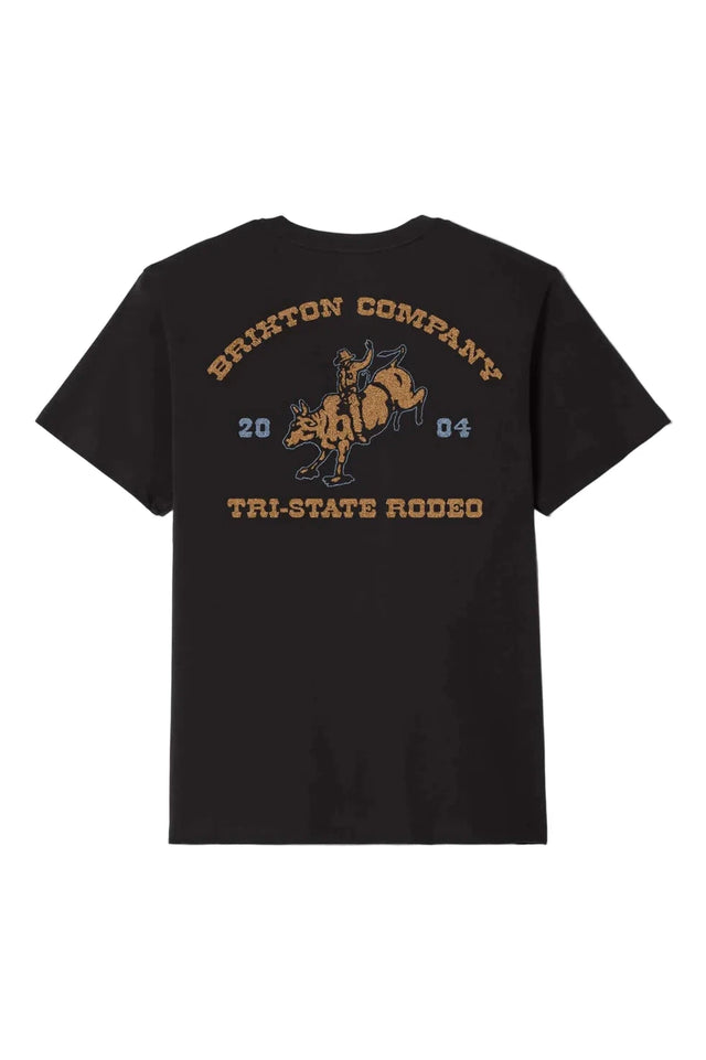 BRIXTON Danforth T-Shirt Black Men's Short Sleeve T-Shirts Brixton 