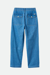 BRIXTON Women's Vancouver Pant Faded Indigo Women's Pants Brixton 