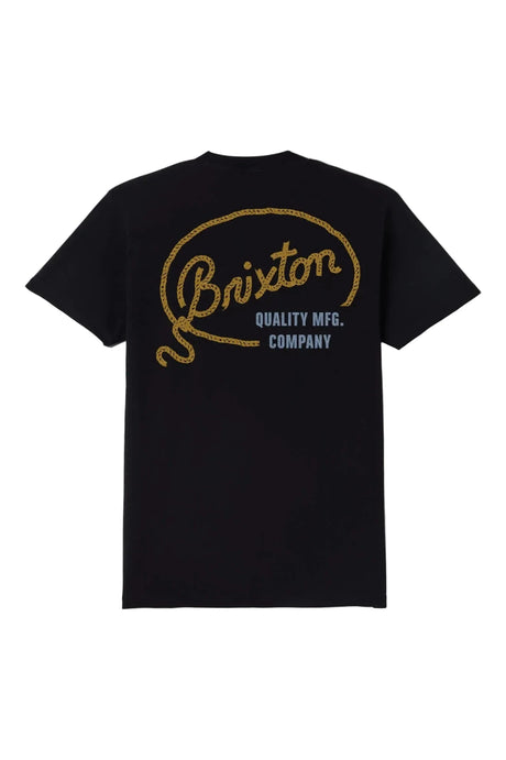 BRIXTON Gallatin Standard T-Shirt Black Men's Short Sleeve T-Shirts Brixton 