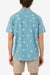 HURLEY One and Only Stretch Short Sleeve Button Up Shirt Tahitian Teal Men's Short Sleeve Button Up Shirts Hurley 