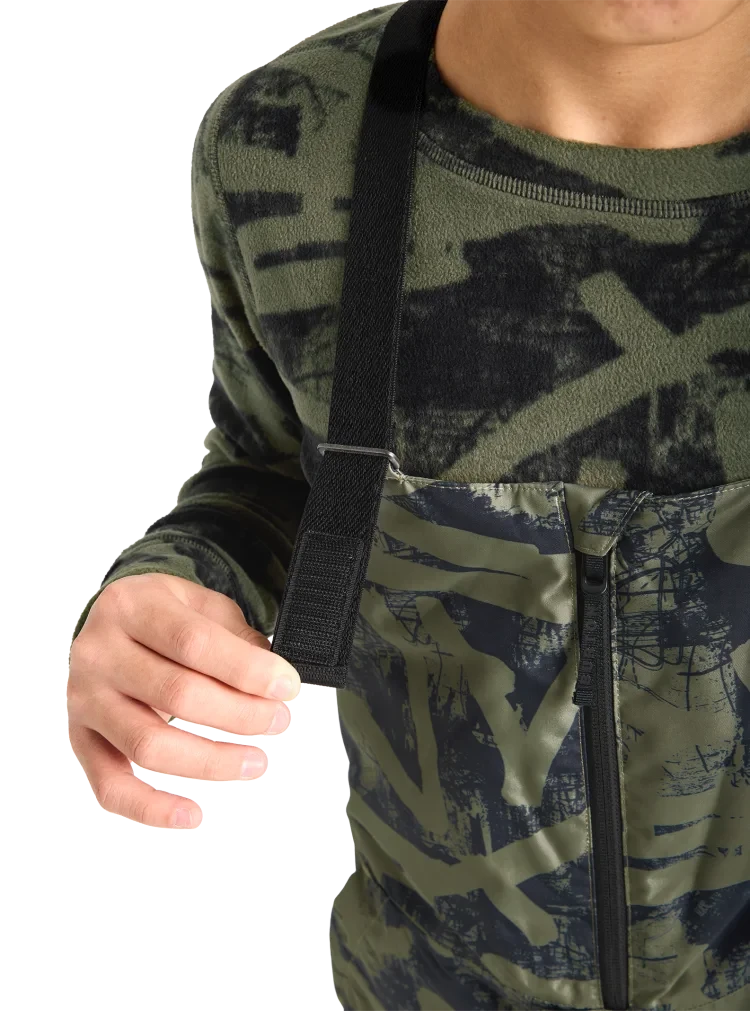 BURTON Kid's Skylar 2L Bib Snow Pants Forest City Streets 2026 Youth Snow Pants Burton 