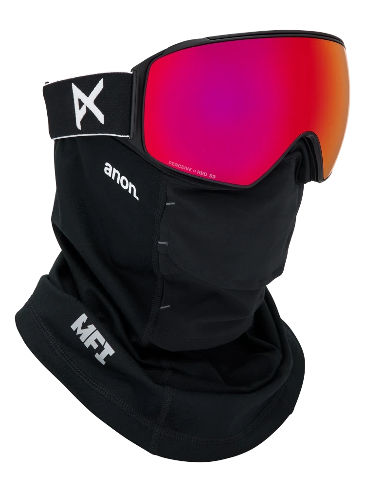 ANON M4 Toric Black - Perceive Sunny Red + Perceive Cloudy Burst + MFI Face Mask Snow Goggle Snow Goggles Anon 